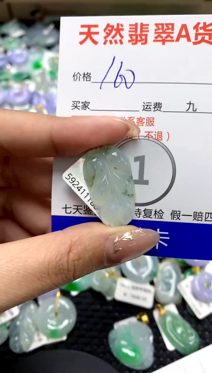 【闪购商品】翡翠颈饰18K金镶嵌111111111