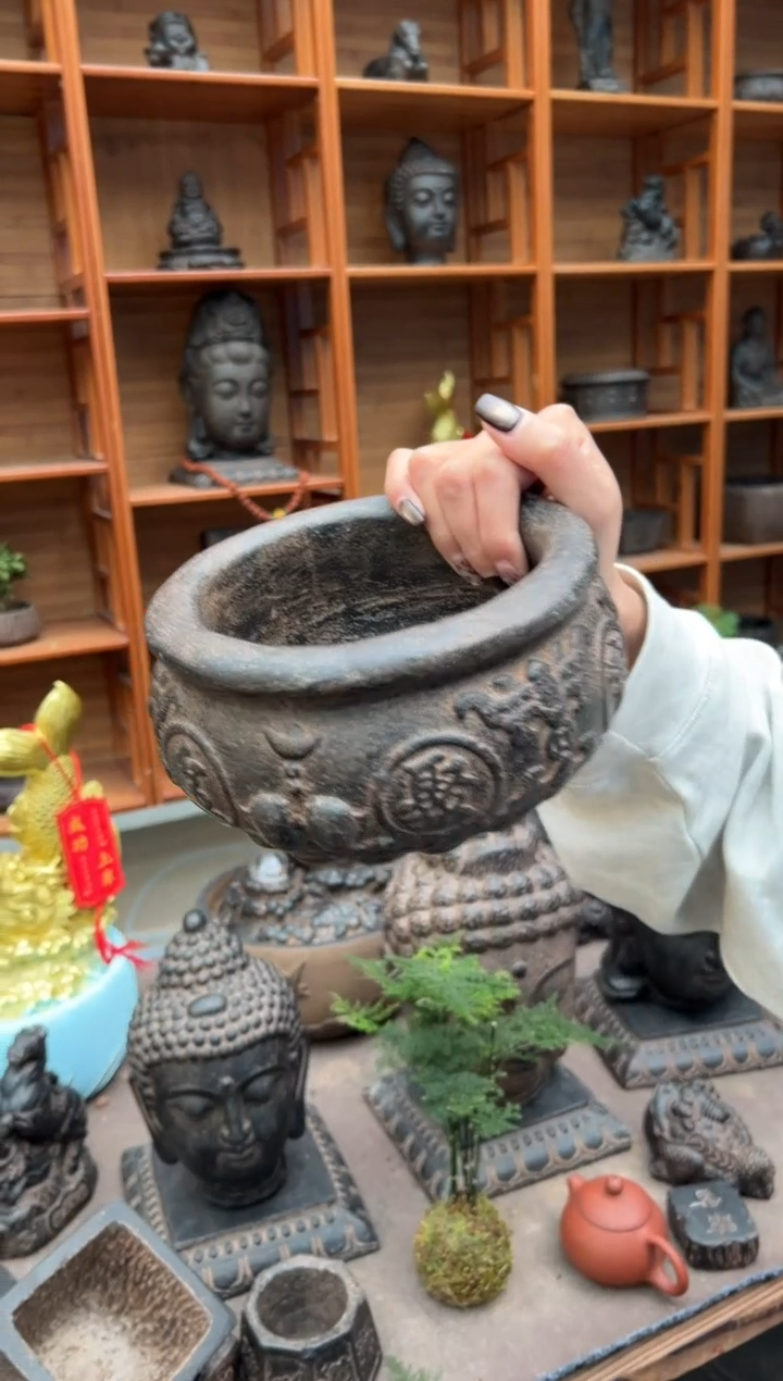 陶土【火山泥】聚宝盆