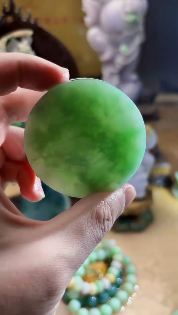 未镶嵌挂件翡翠A货张麦9675