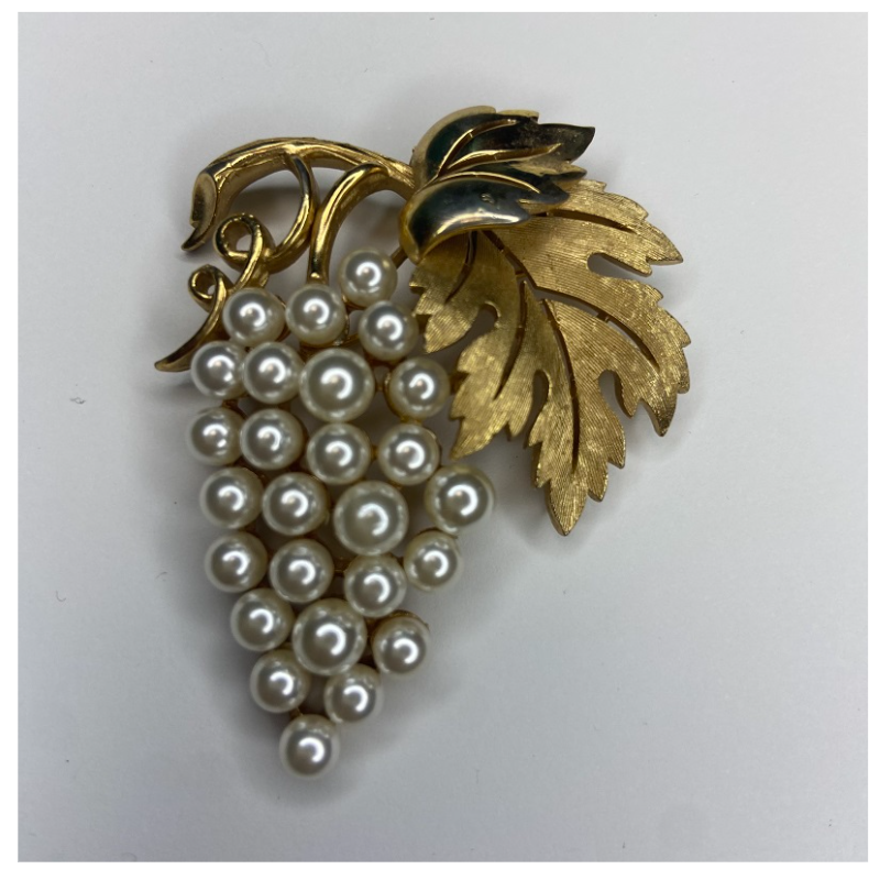 合金胸针 trifari皇冠葡萄胸针1-1【2061227-035】