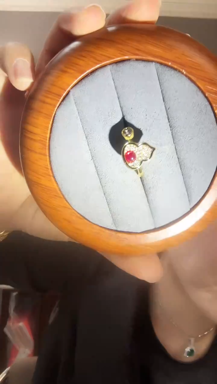主播定制链子葫芦款戒指