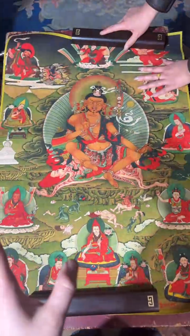 卷轴画龙妹唐卡直播tk16