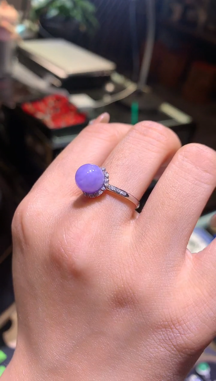 【闪购商品】翡翠吊坠(不含链)18K金镶嵌戒指