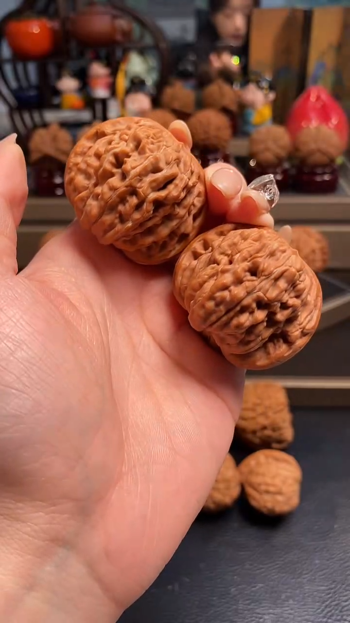 【闪购商品】文玩核桃把件H935四座楼43