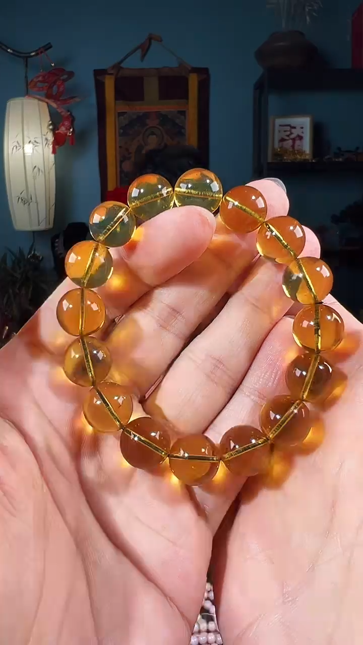 【闪购商品】琥珀手串未镶嵌单圈