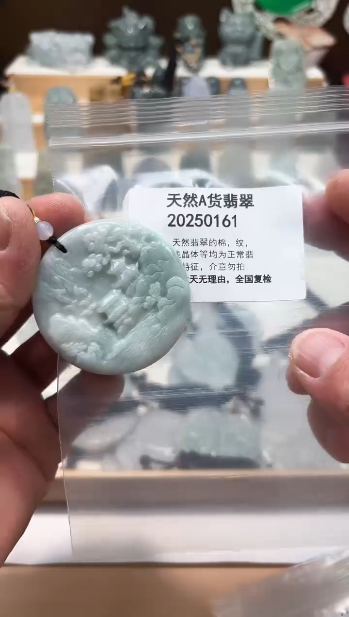 颈饰未镶嵌翡翠天然翡翠A货1204