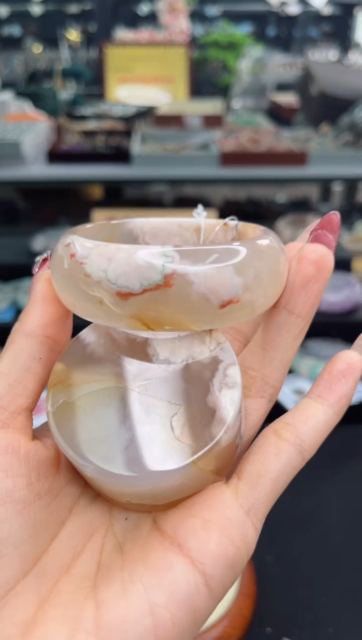 【闪购商品】石英质玉手镯未镶嵌55圈口（赠品镯心）3233522