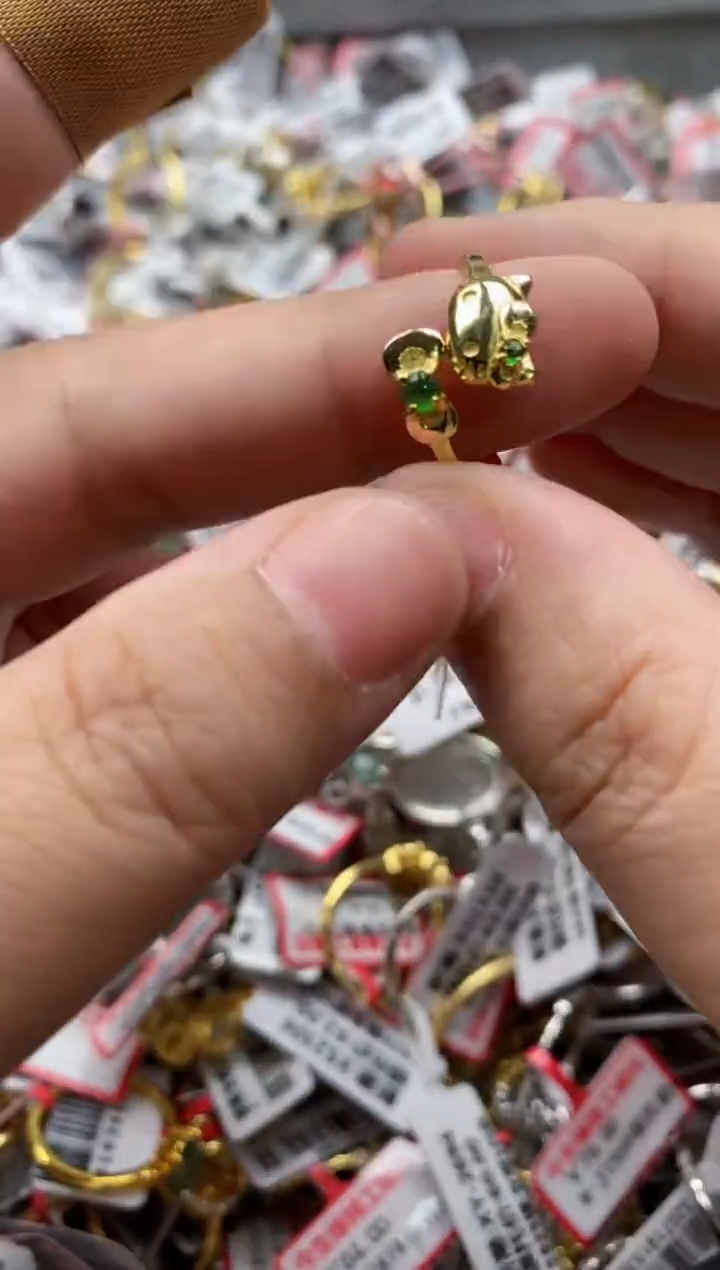 【闪购商品】翡翠戒指银S925镶嵌666666---5