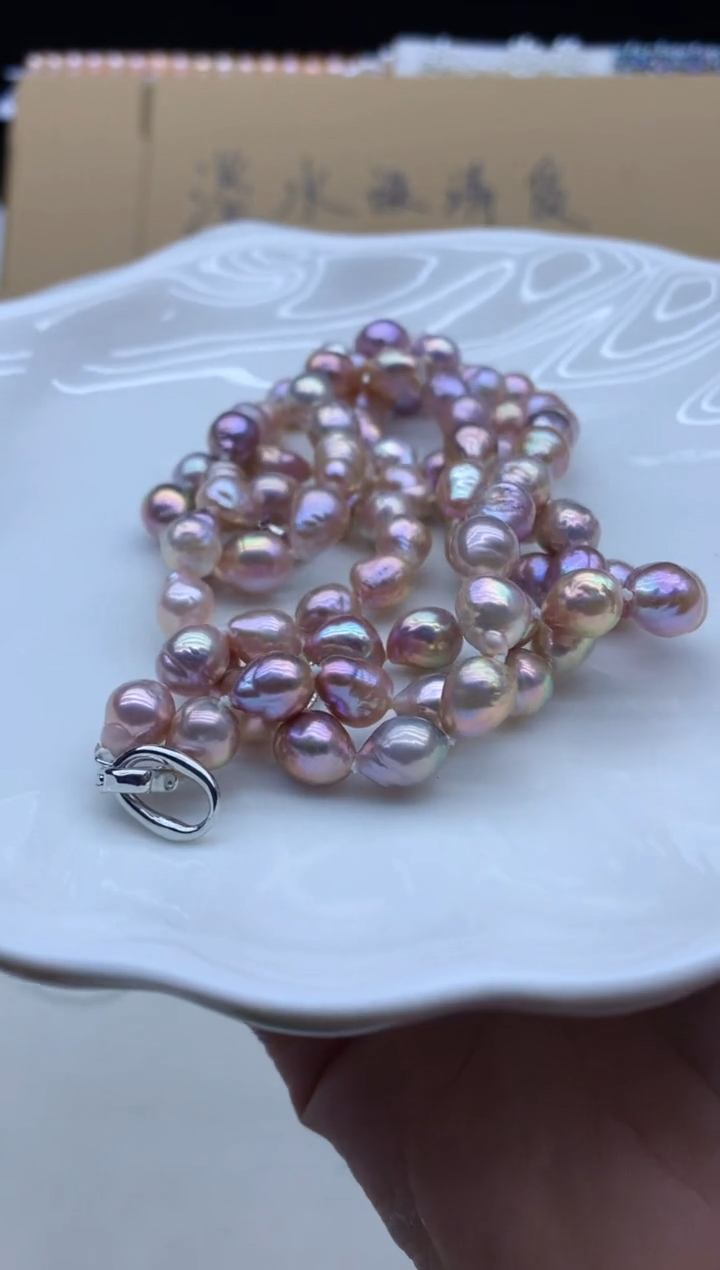 【闪购商品】淡水珍珠耳饰未镶嵌巴洛克珍珠项链多样性发其一