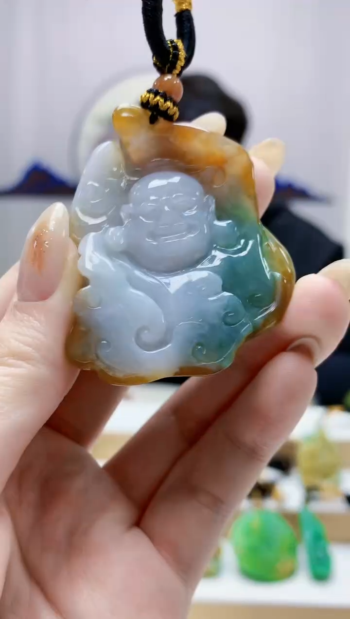 未镶嵌定制翡翠5060jw-毛货挂件32