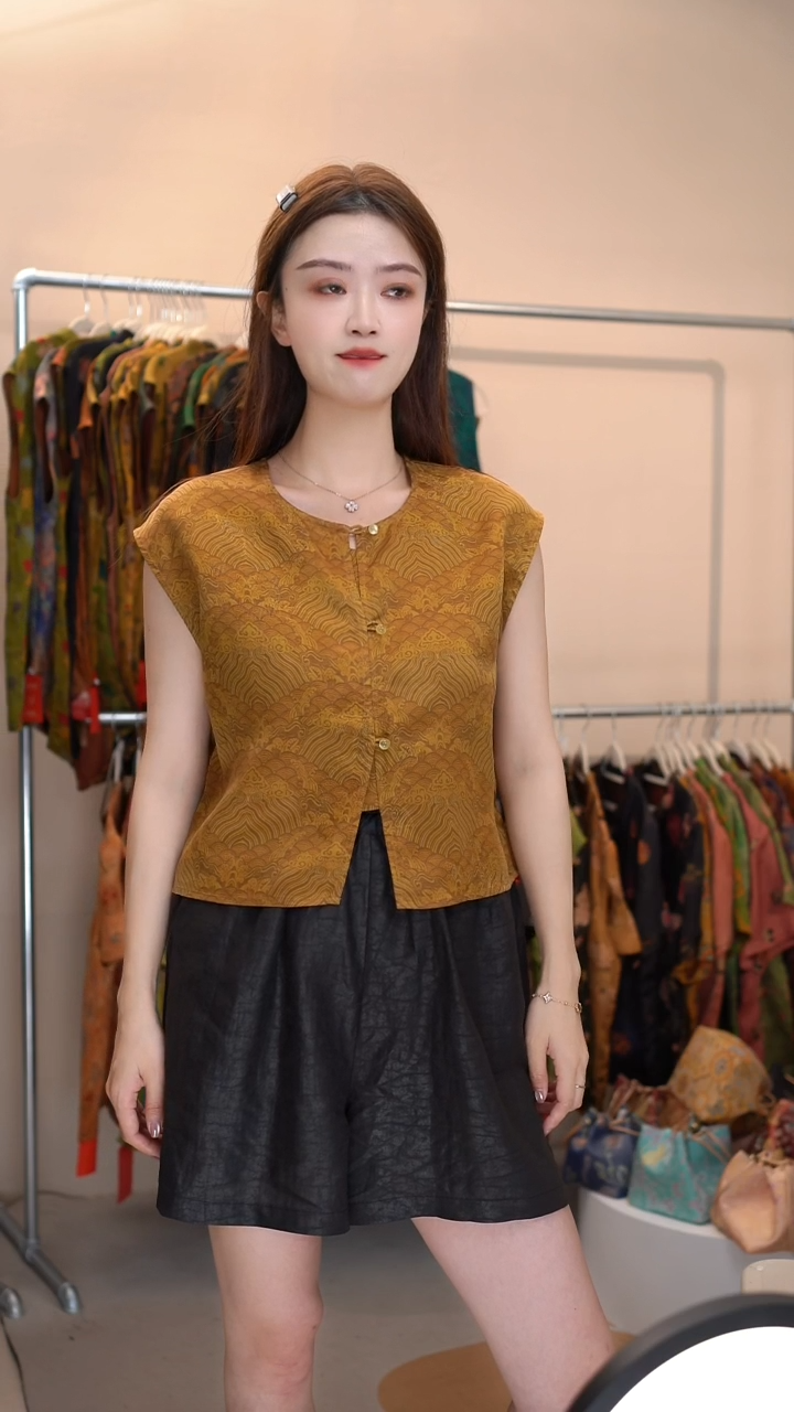 清仓不退不换香云纱小贝壳