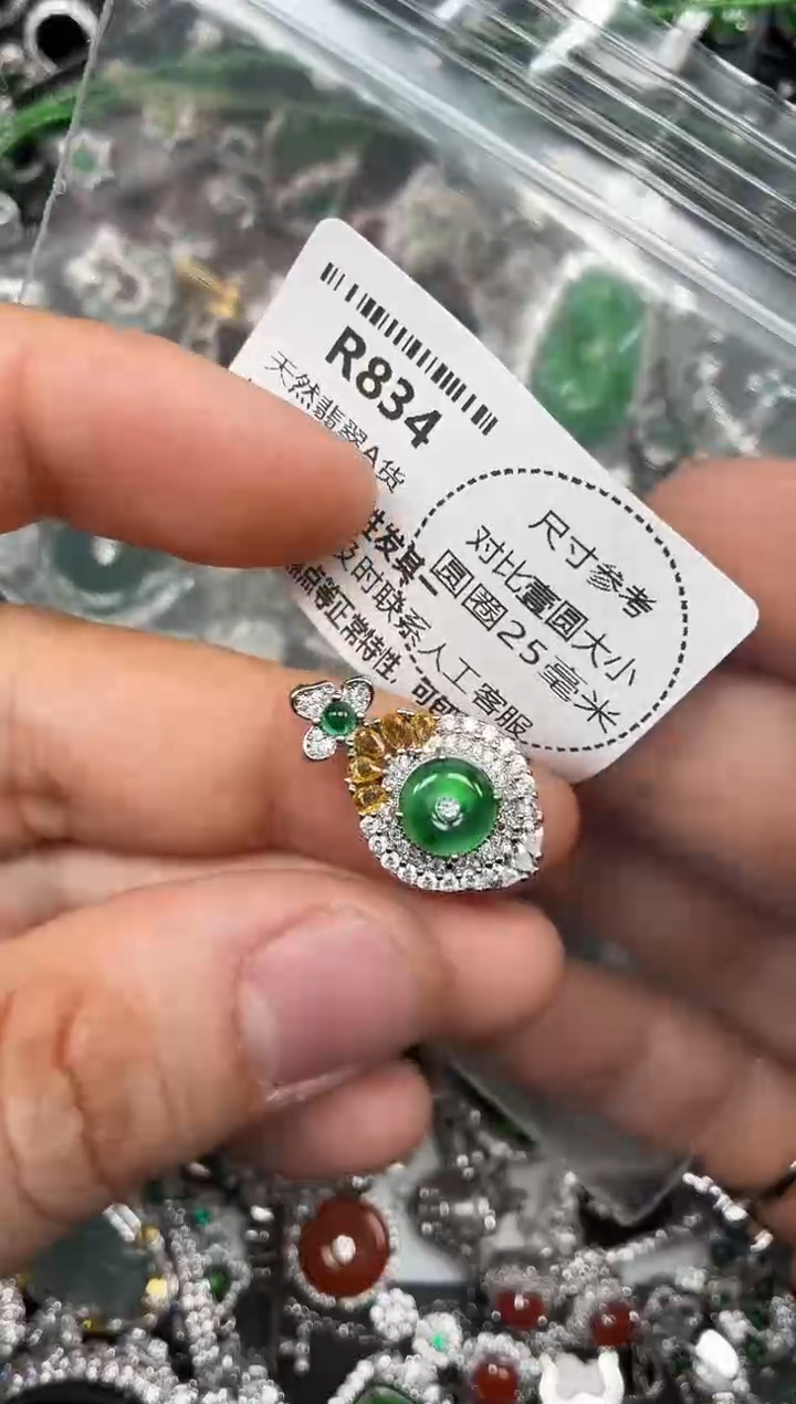 颈饰未镶嵌翡翠R834吊坠