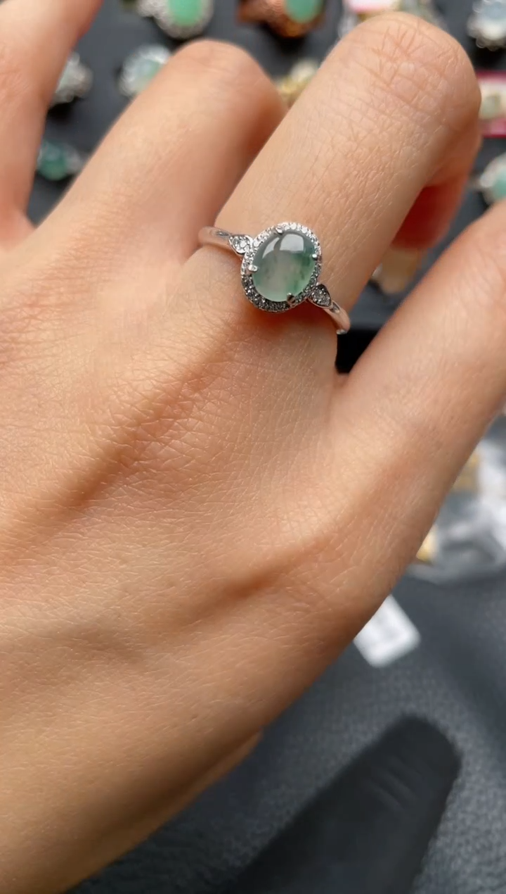 【闪购商品】翡翠戒指银S925镶嵌1111111111  21