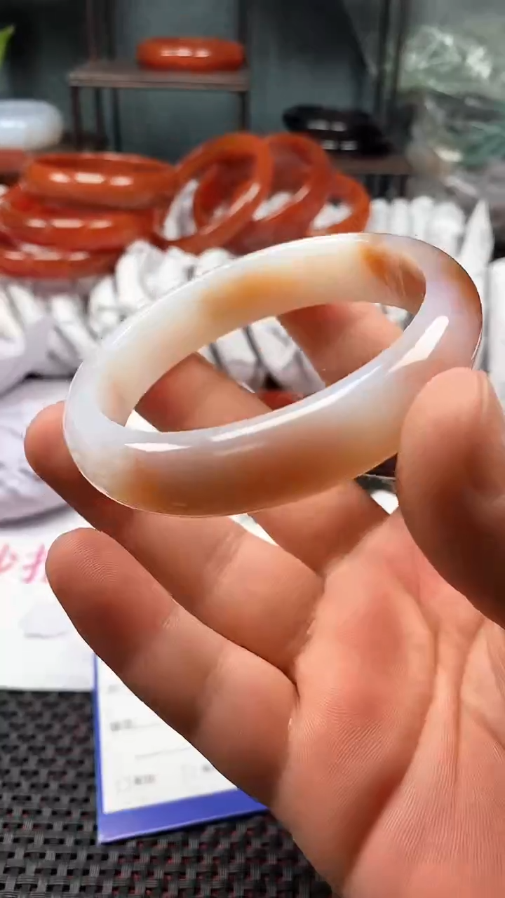 【闪购商品】玛瑙/玉髓手镯未镶嵌296-62多样性发货看清圈口下单