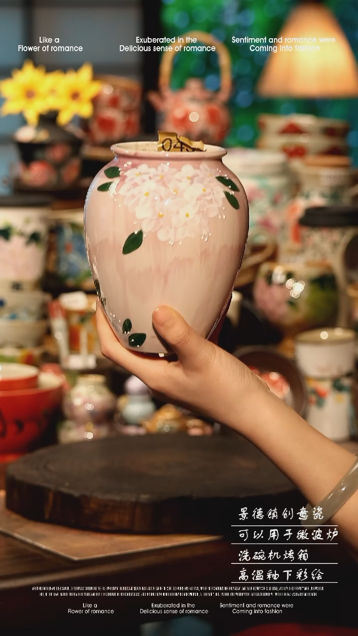 陶瓷景德镇高温釉下彩手工手绘款式@A0439@