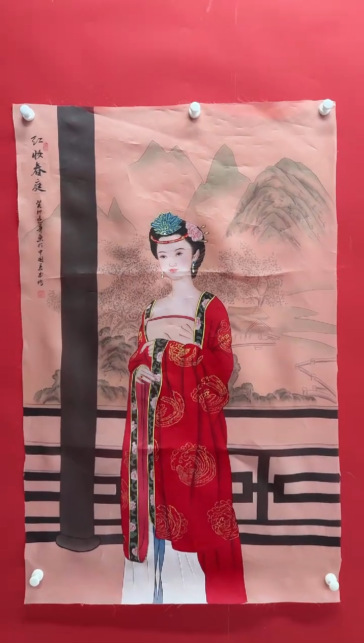 国画画家陆远华纯手绘原作