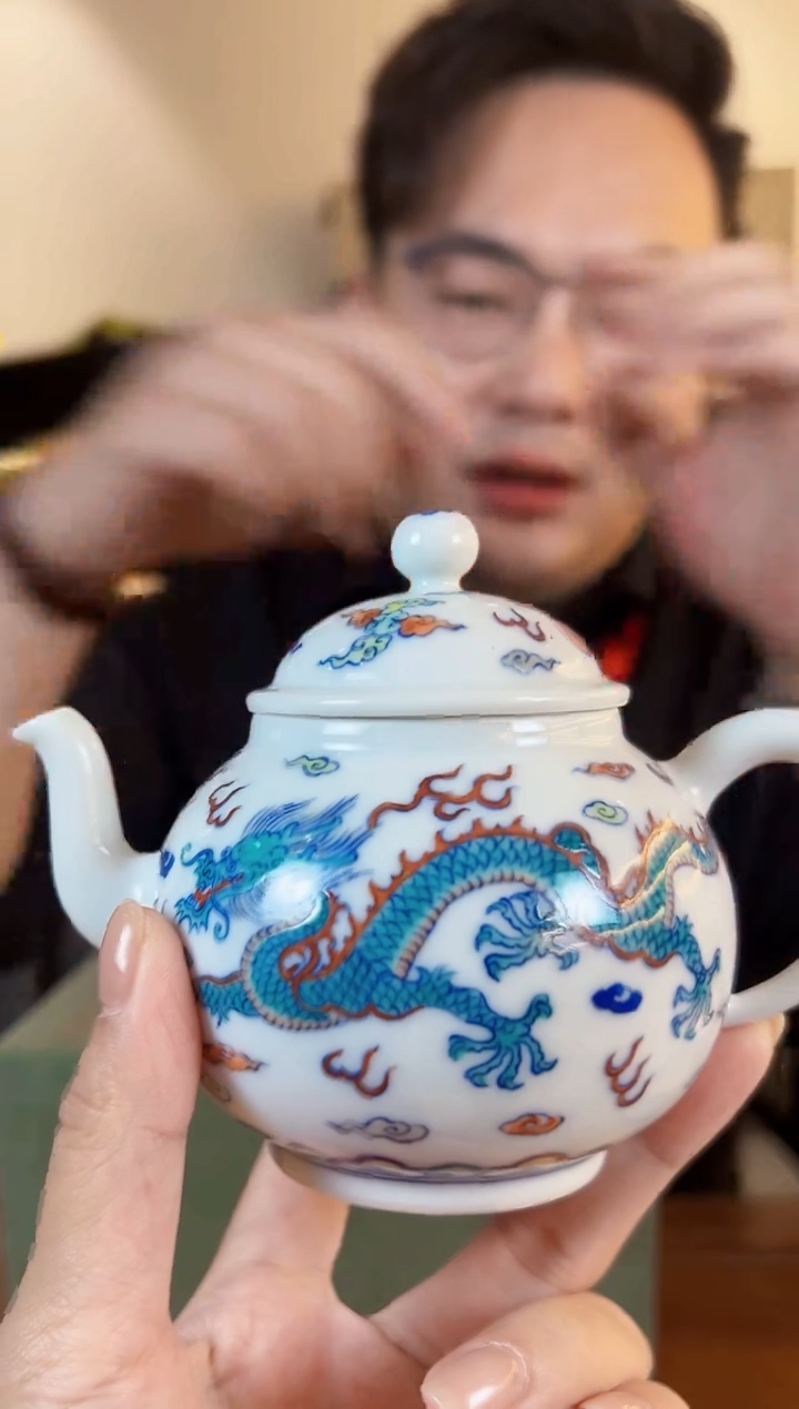 盖碗景德镇陶瓷涂杏花专场164