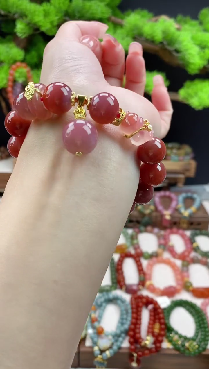 【闪购商品】玛瑙手饰未镶嵌滴溜