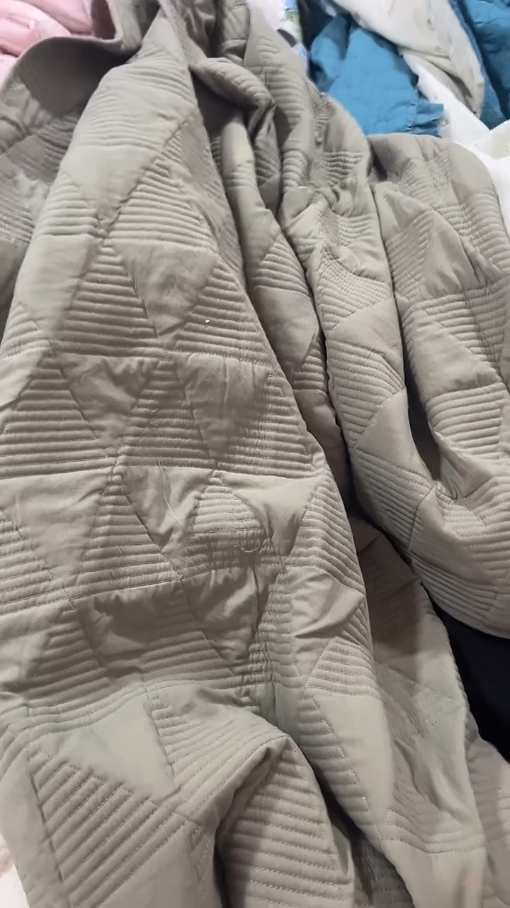 水洗棉绿色三角1.7两件套