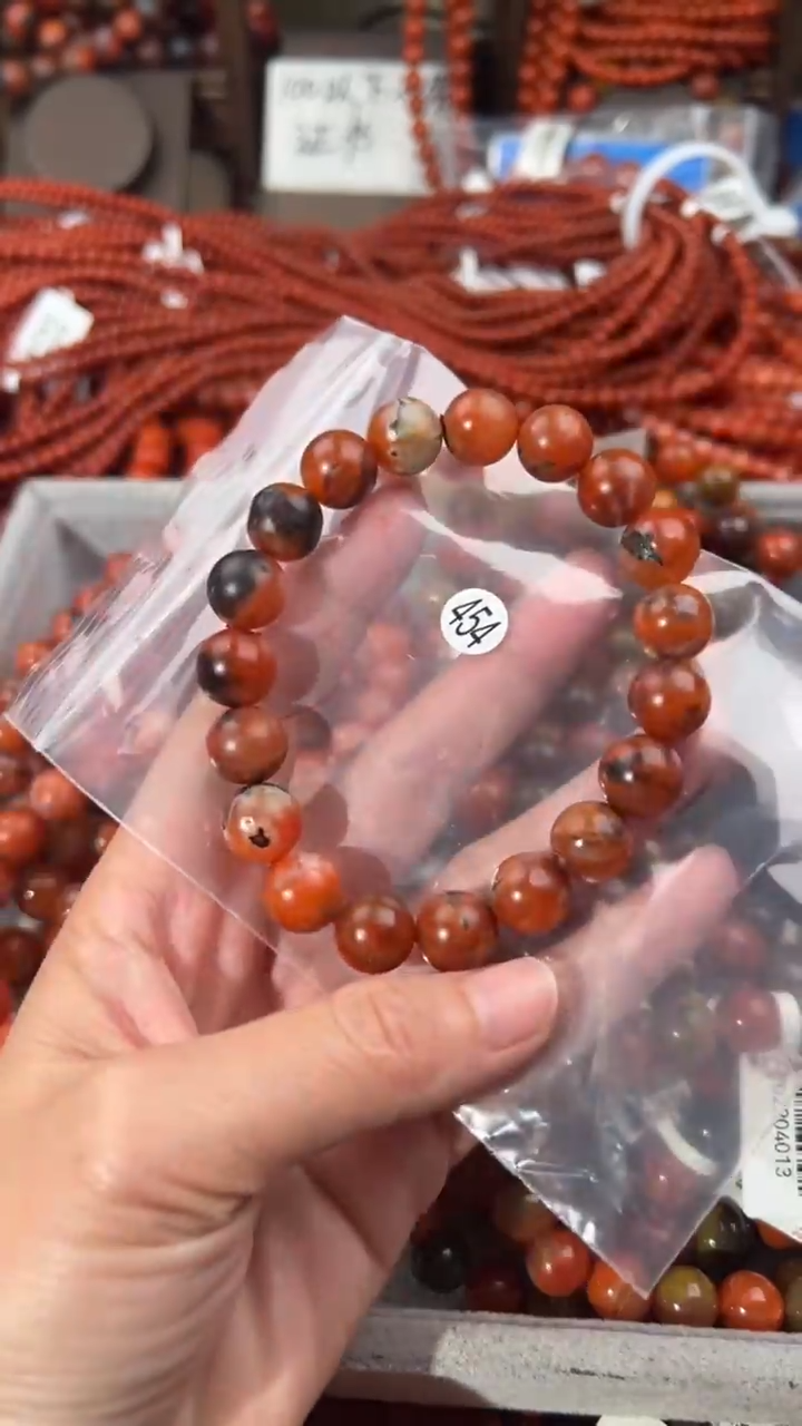 南红玛瑙手串未镶嵌12