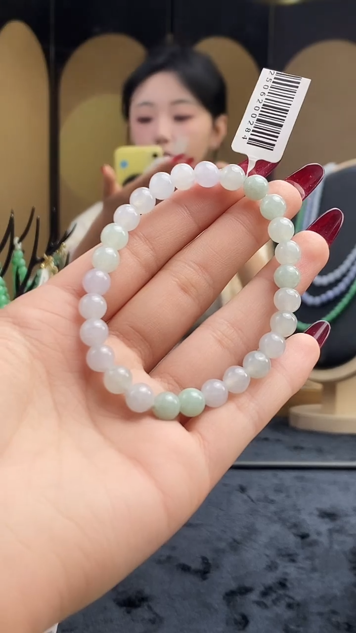 未镶嵌手串翡翠缅甸翡翠珠串
