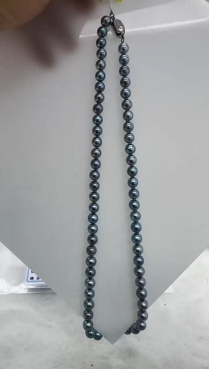 【闪购商品】海水珍珠DA未镶嵌灰珠串 t812