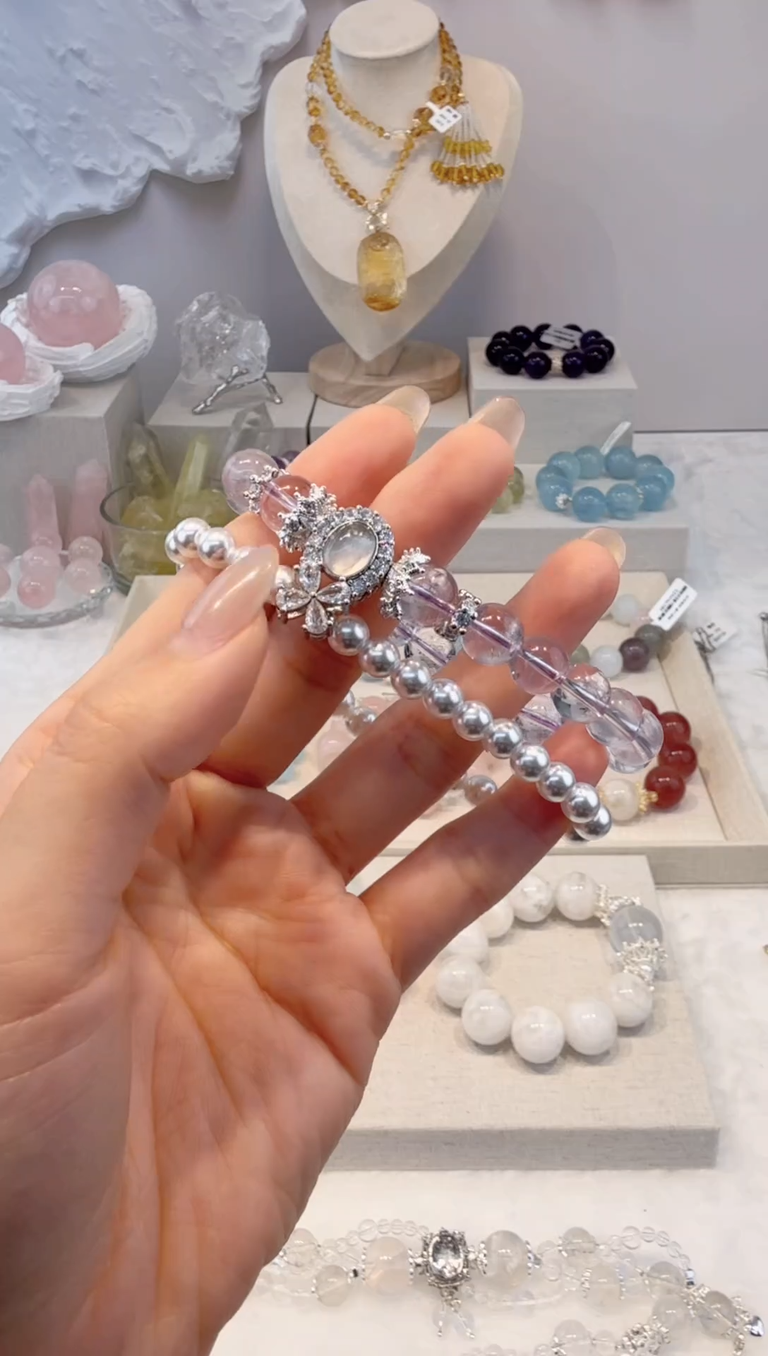 水晶手串未镶嵌  多样性发其一