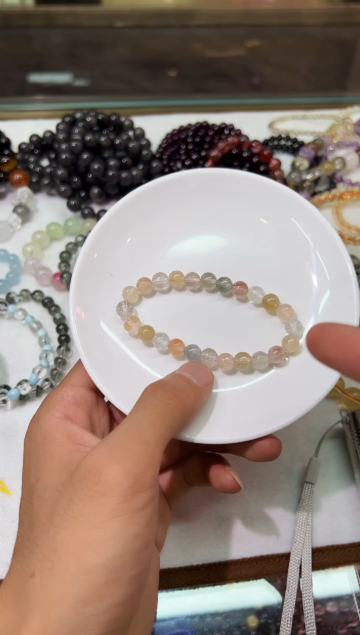 未镶嵌手串水晶兔毛多宝手串 多样性发其一 