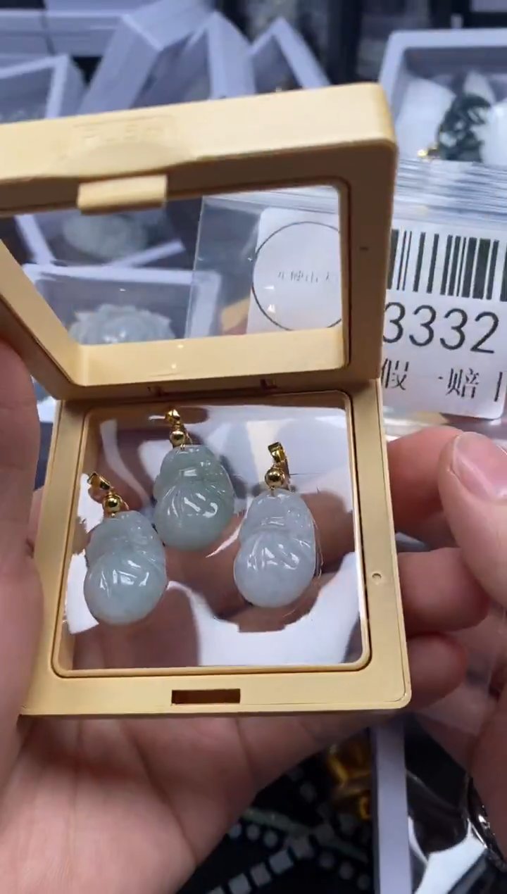 吊坠(不含链)未镶嵌翡翠3332