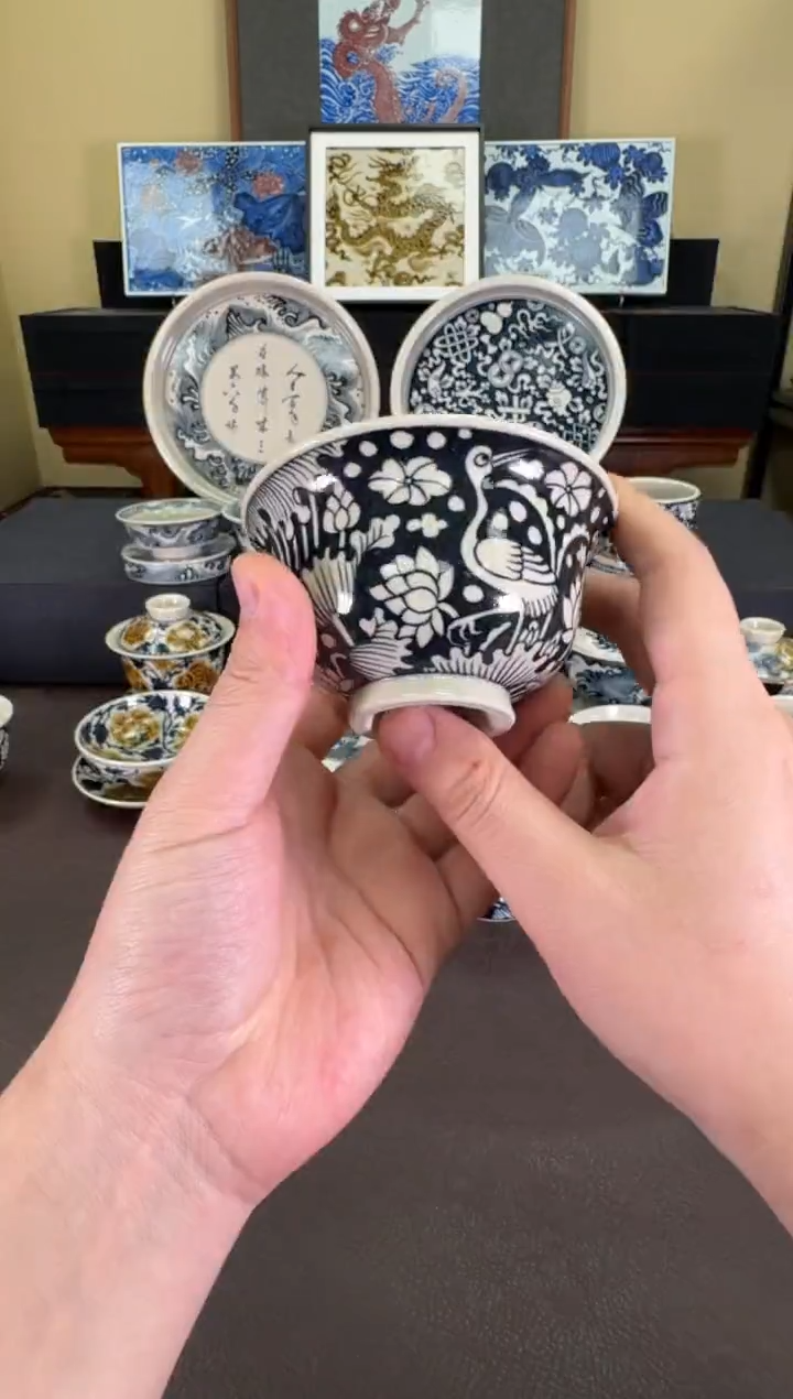 【闪购商品】二号釉一路连科大压手杯