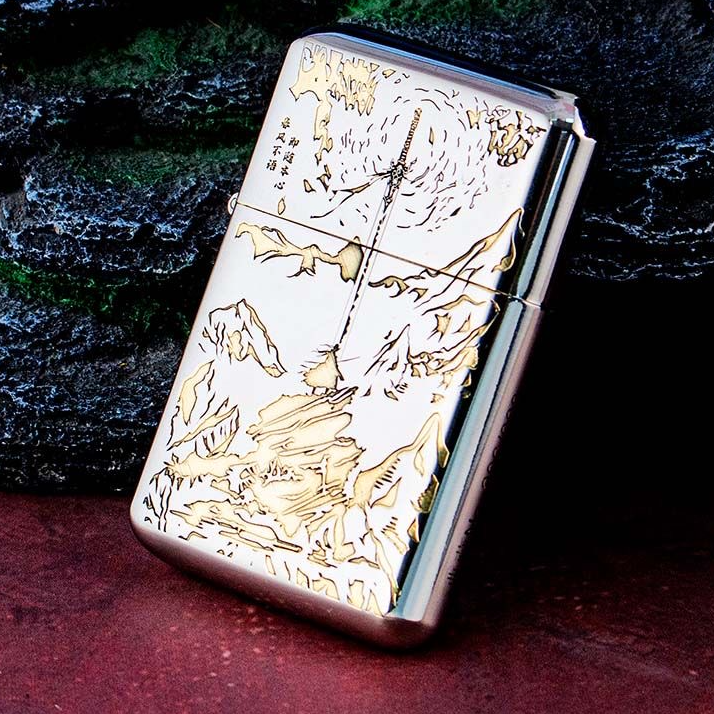 白镍剑来双面立体磨砂悟空煤油打火机/790【不赠送煤油】创意个性