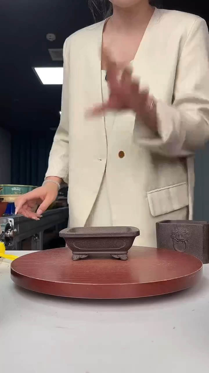 紫砂花盆浅草紫砂花盆