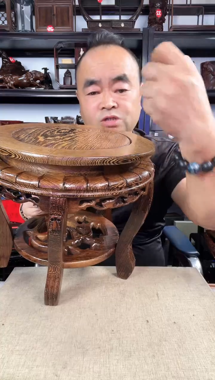 木007瑕疵老李红木工艺品