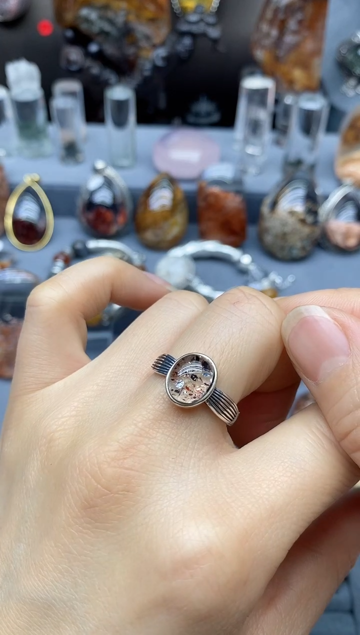 【闪购商品】水晶戒指银S925镶嵌水晶水晶