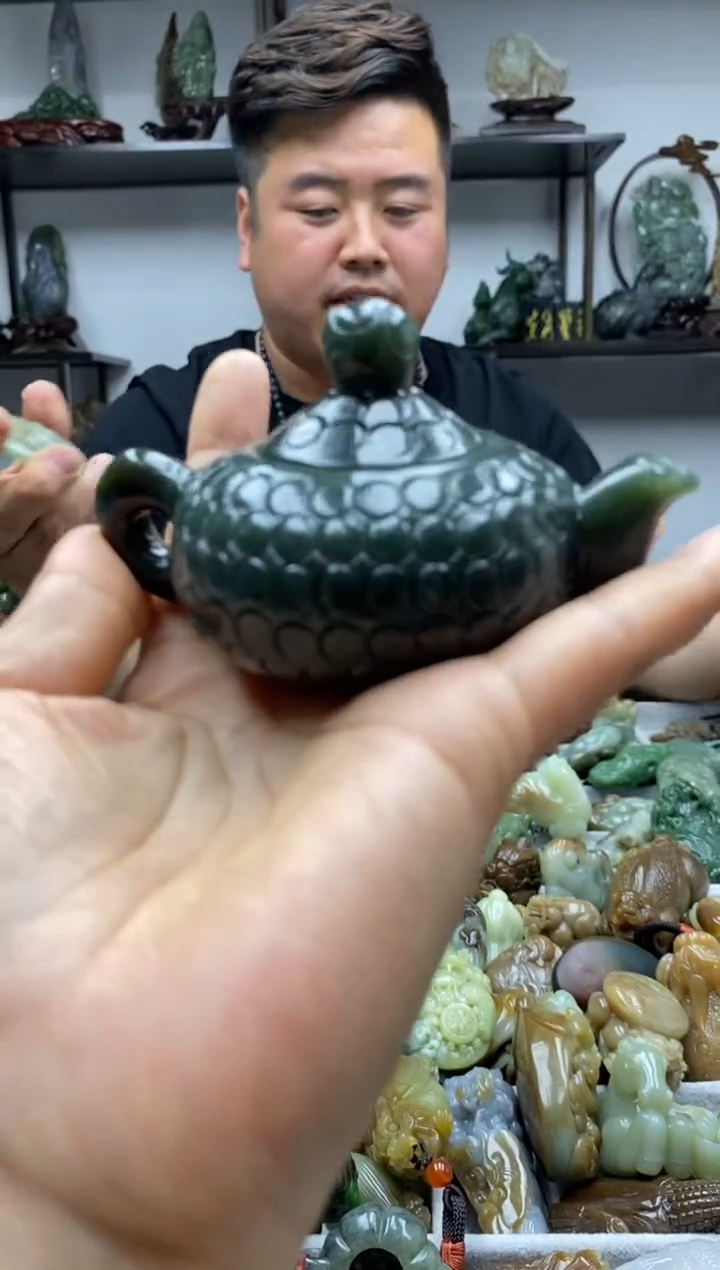 和田玉未镶嵌摆件1