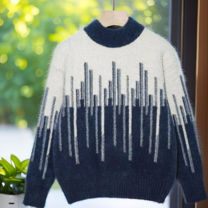 长袖常规男毛衣洋气针织衫上衣时尚套头儿童冬季韩版加厚薯条毛衣