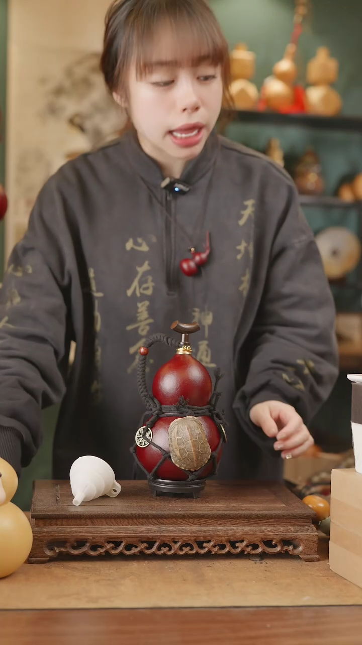 【闪购商品】13号精品天然大漆工艺防渗内胆酒葫芦~