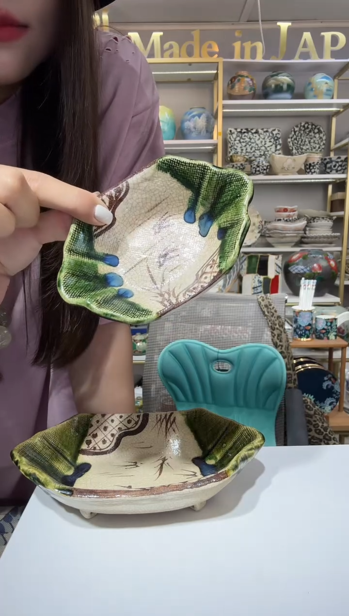 陶瓷濑户烧12厘米小钵一只