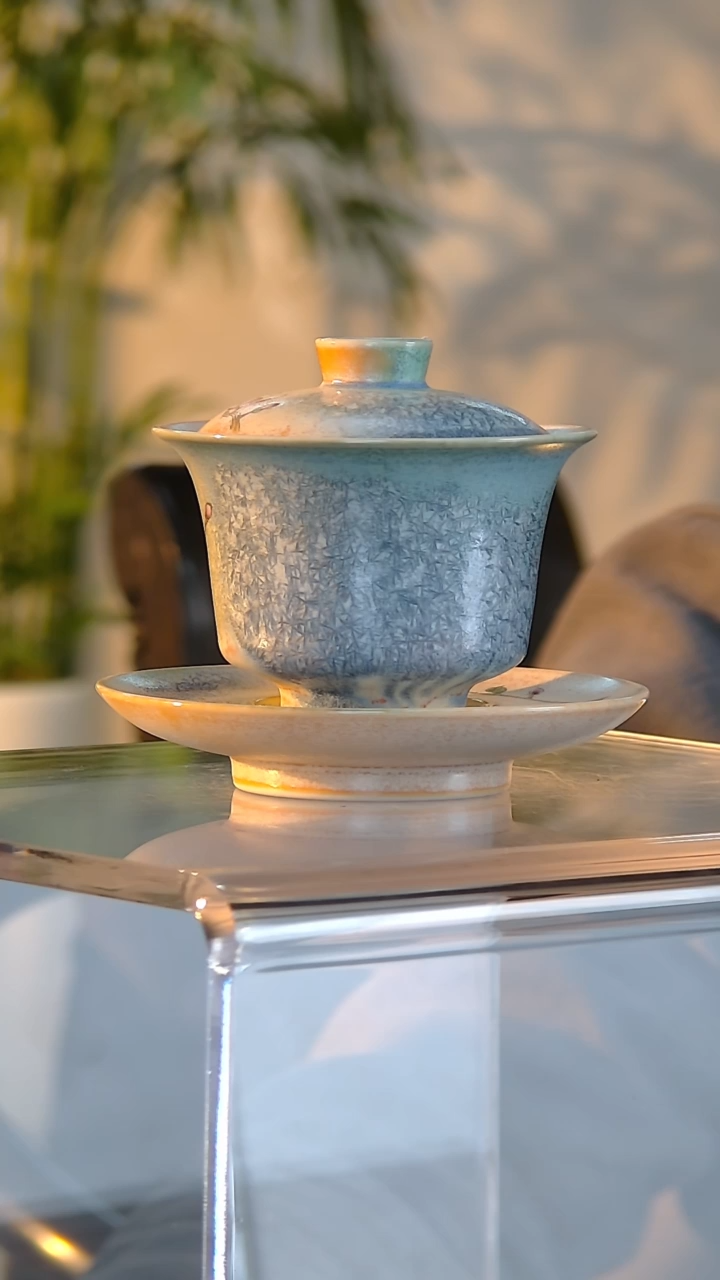 【闪购商品】盖碗 E26【人间瓷画】《吴起飞》