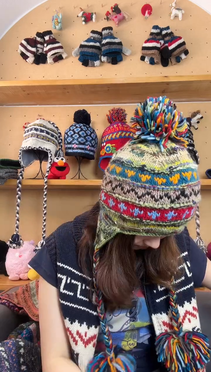 羊毛百分百纯手工帽子