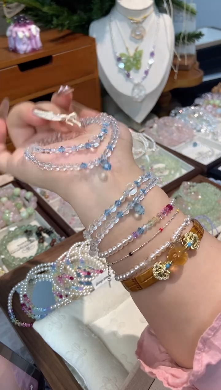 未镶嵌手串水晶孤品捡漏均匀瑕疵介意勿拍