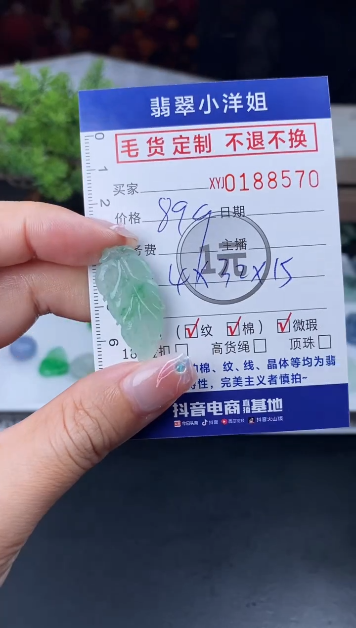 【闪购商品】定制翡翠未镶嵌毛货商品 不退换/8570