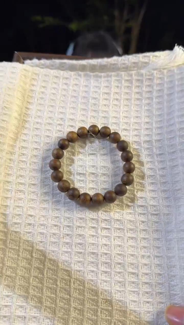 沉香手串沉香奇楠沉香手串10mm圆珠单圈9克多样性发一