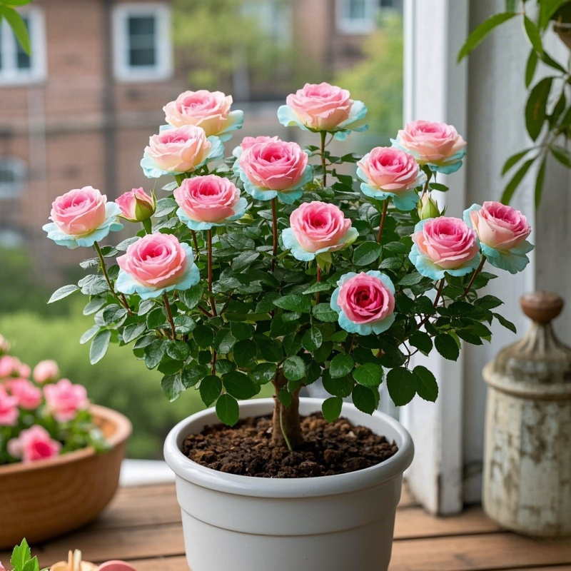 玫瑰老桩月季花苗重瓣大花型盆栽花卉室内外阳台庭院四季开花绿植