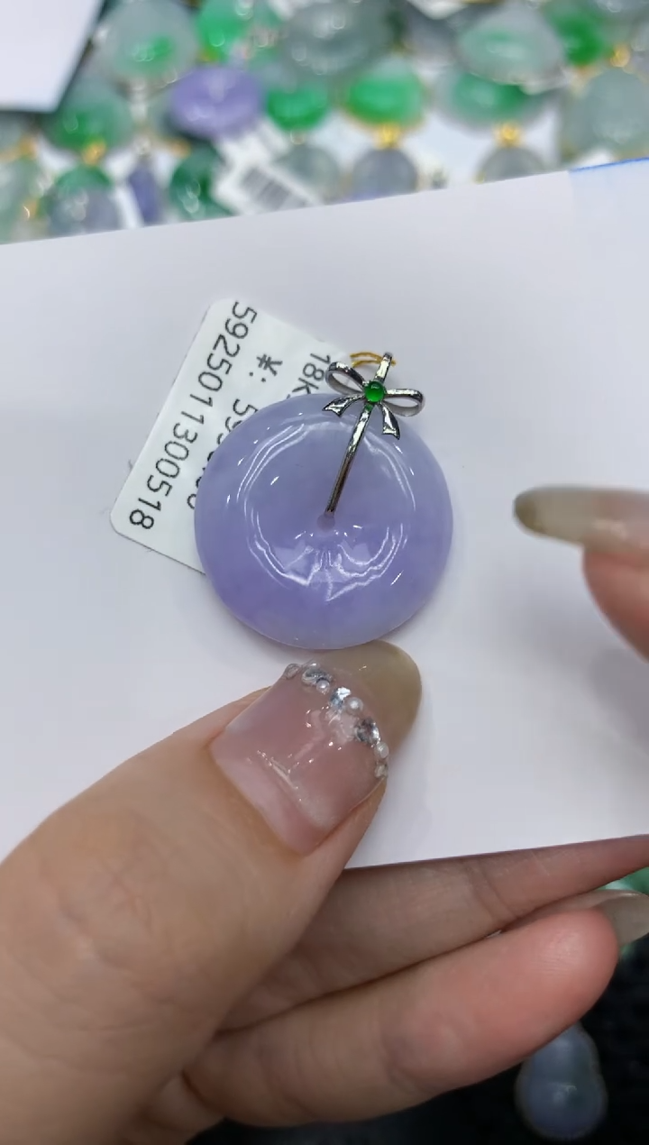 【闪购商品】翡翠颈饰18K金镶嵌222222222