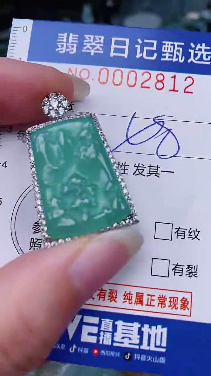 翡翠未镶嵌颈饰00002812