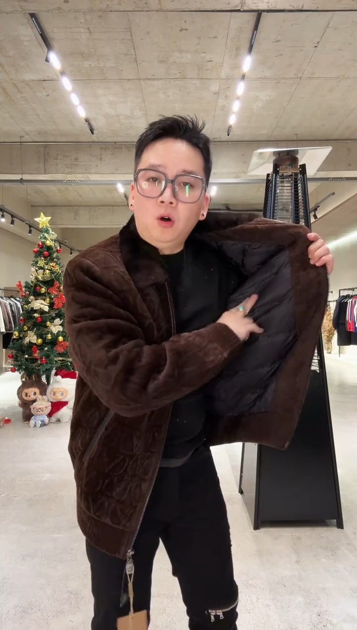 男士兔毛领鹅绒服93316 58码（190-210斤）