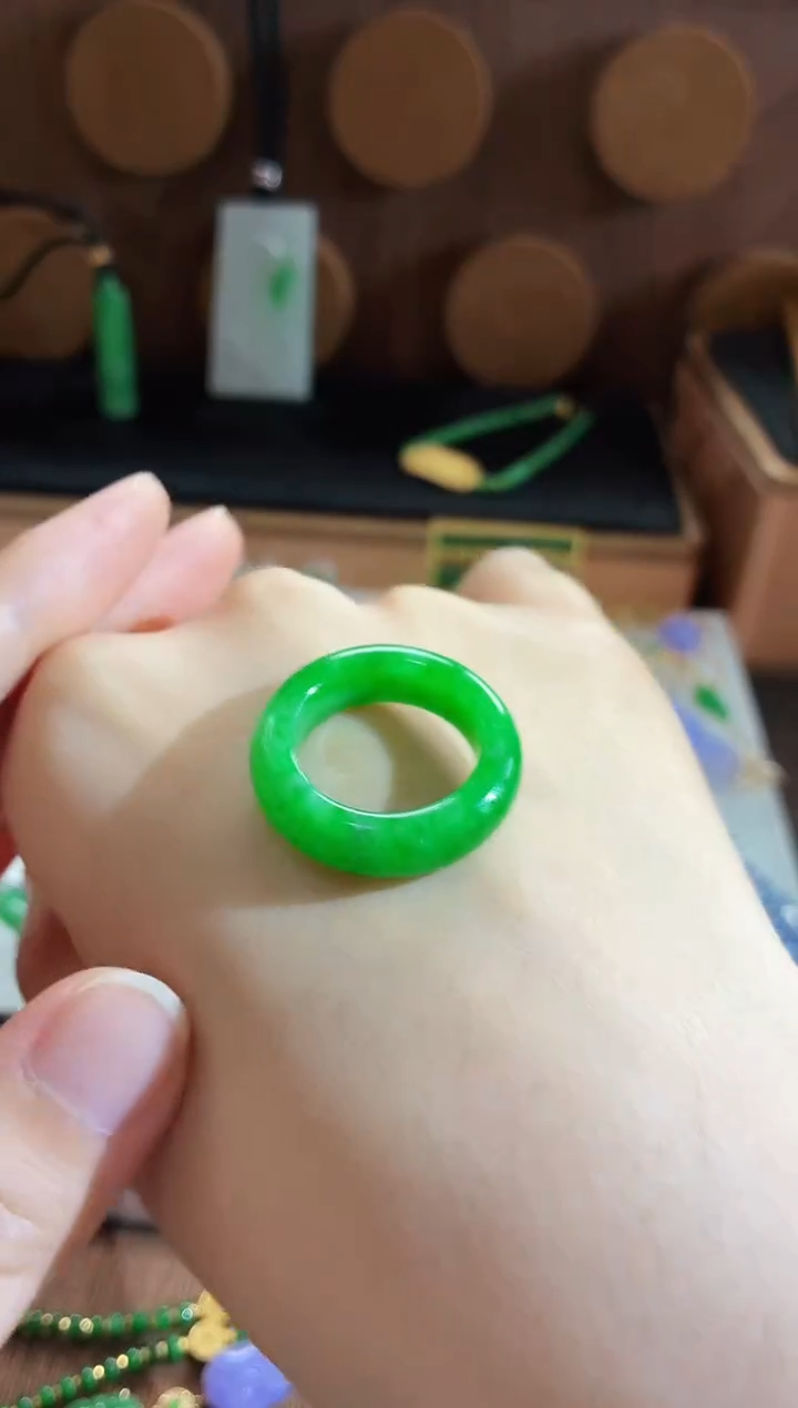 翡翠戒指未镶嵌手饰