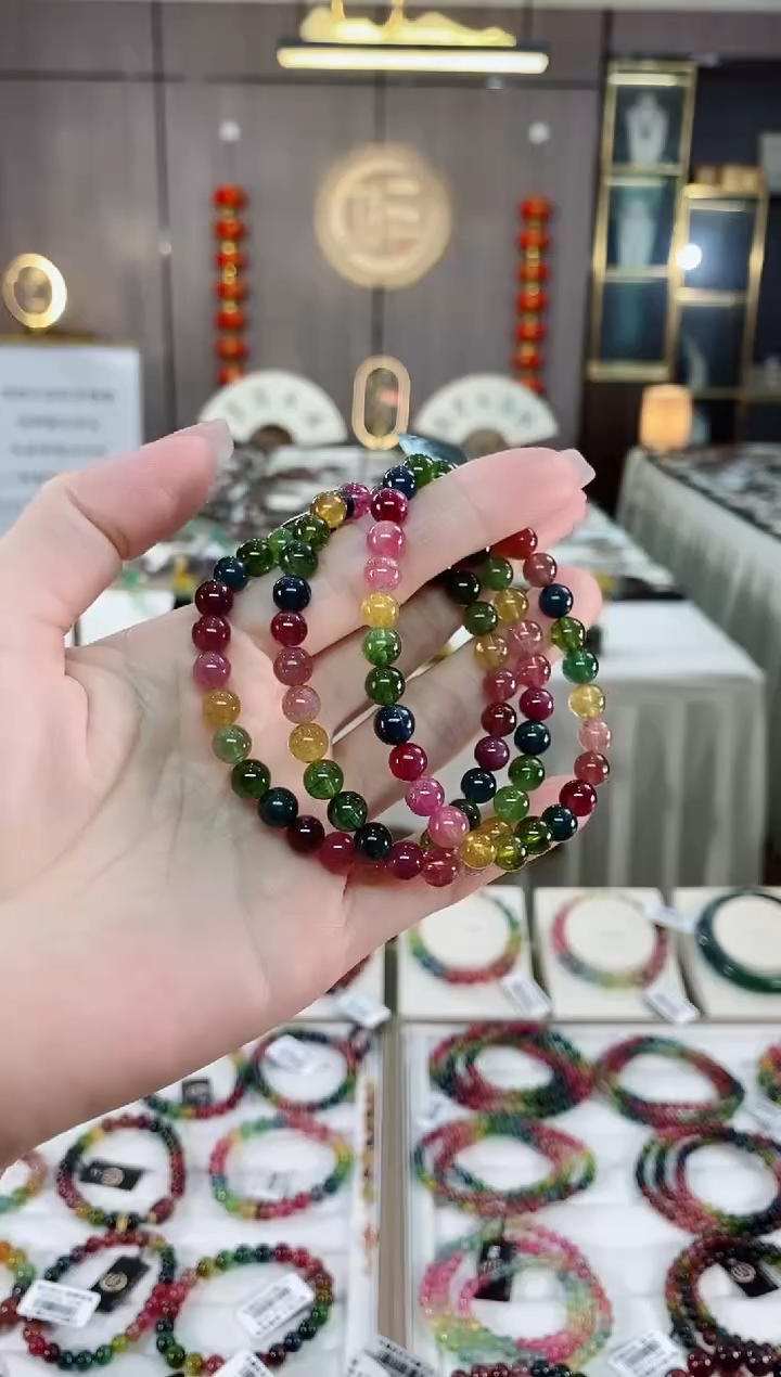 单圈手串6mm+未镶嵌碧玺（多样性发一条）hon