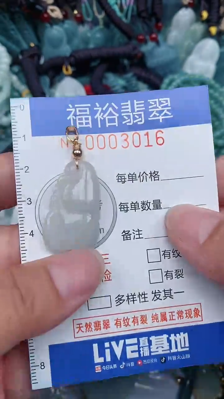 翡翠未镶嵌颈饰...0003016